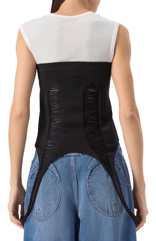 Шерстяной топ Rick Owens R001E7618/KGRIDM Чёрный  R001E7618/KGRIDM Фото 4