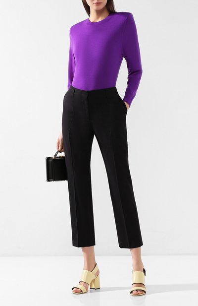 Брюки из смеси хлопка и шерсти DRIES VAN NOTEN черного цвета по цене 29750 руб., арт. 191-30913-7286, фото 2 Брюки из смеси хлопка и шерсти DRIES VAN NOTEN, арт. 191-30913-7286, фото 2