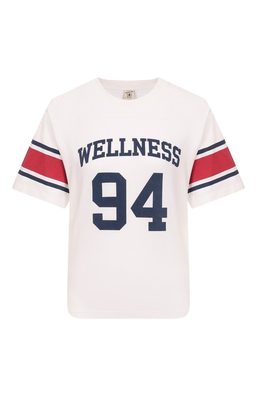 Хлопковая футболка Sporty and Rich T0039606037WH41 Белый T0039606037WH41