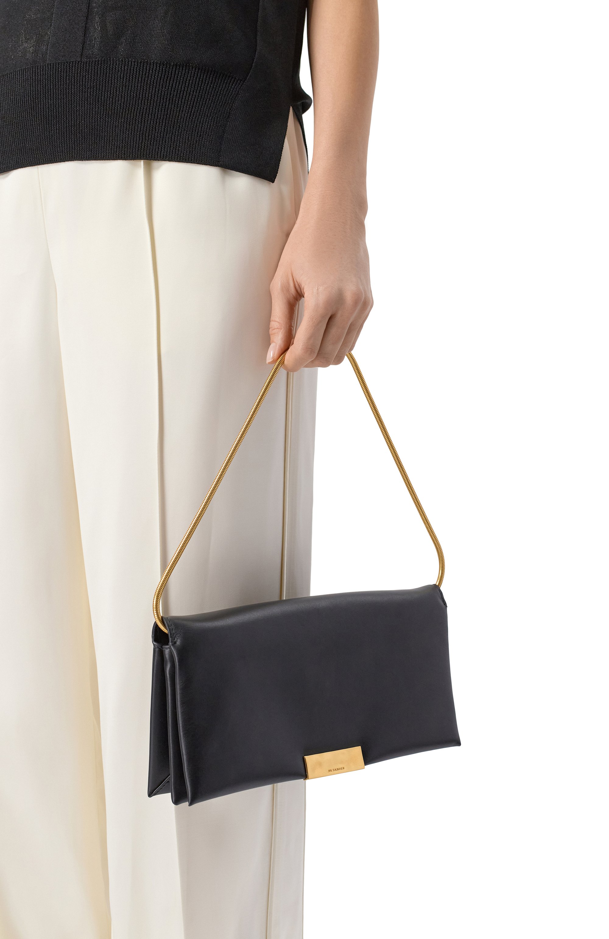 Сумка carnet JIL SANDER черного цвета по цене 239500 руб., арт. J08ZH0060/P6569, фото 2 Сумка carnet JIL SANDER, арт. J08ZH0060/P6569, фото 2