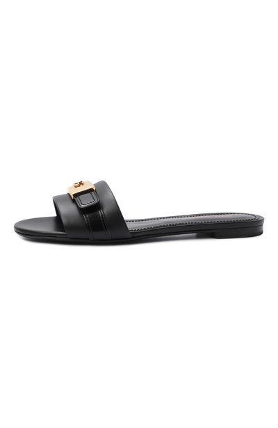 Кожаные шлепанцы bianca DOLCE & GABBANA, арт. CQ0731/A3S70, фото 4
