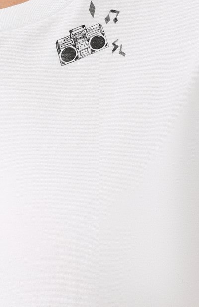Хлопковая футболка SAINT LAURENT, арт. 579028/YBLL2, фото 5