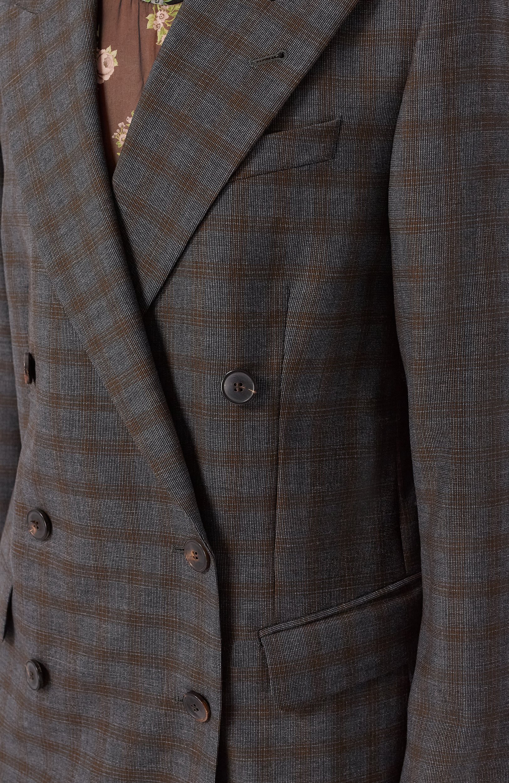 Шерстяное пальто DRIES VAN NOTEN серого цвета по цене 242500 руб., арт. 262-130201/4264, фото 5 Шерстяное пальто DRIES VAN NOTEN, арт. 262-130201/4264, фото 5