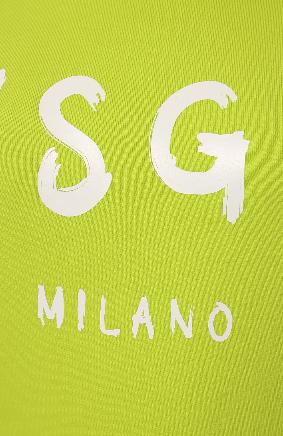 Хлопковый свитшот MSGM салатового цвета по цене 16950 руб., арт. 3241MDM513 227299, фото 5 Хлопковый свитшот MSGM, арт. 3241MDM513 227299, фото 5