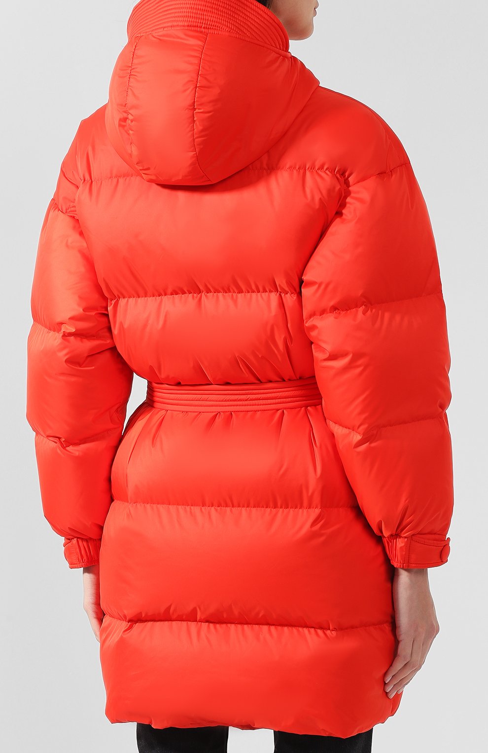 Однотонный стеганый пуховик с поясом и капюшоном IENKI IENKI, арт. KILLER J, фото 4