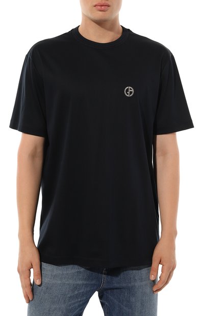 Хлопковая футболка GIORGIO ARMANI, арт. 6RSM73/SJTKZ, фото 3