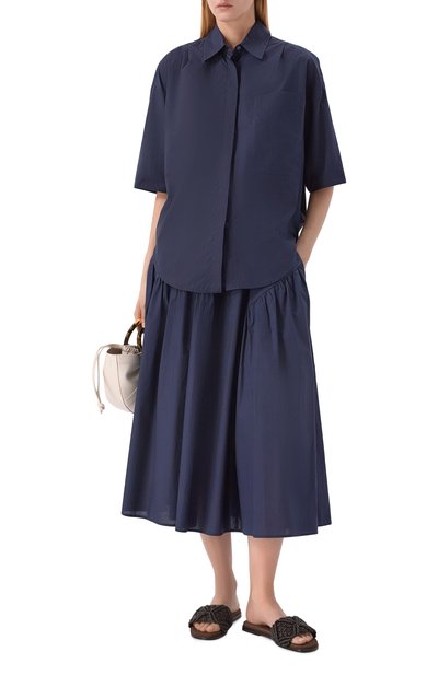 Хлопковая рубашка LORENA ANTONIAZZI, арт. E2640CA01V/5278, фото 2