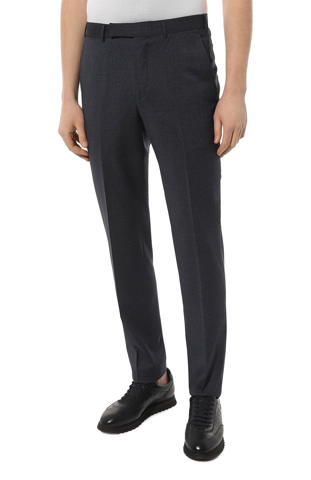 Шерстяные брюки ZEGNA, арт. 644F01A6/75TB12, фото 3