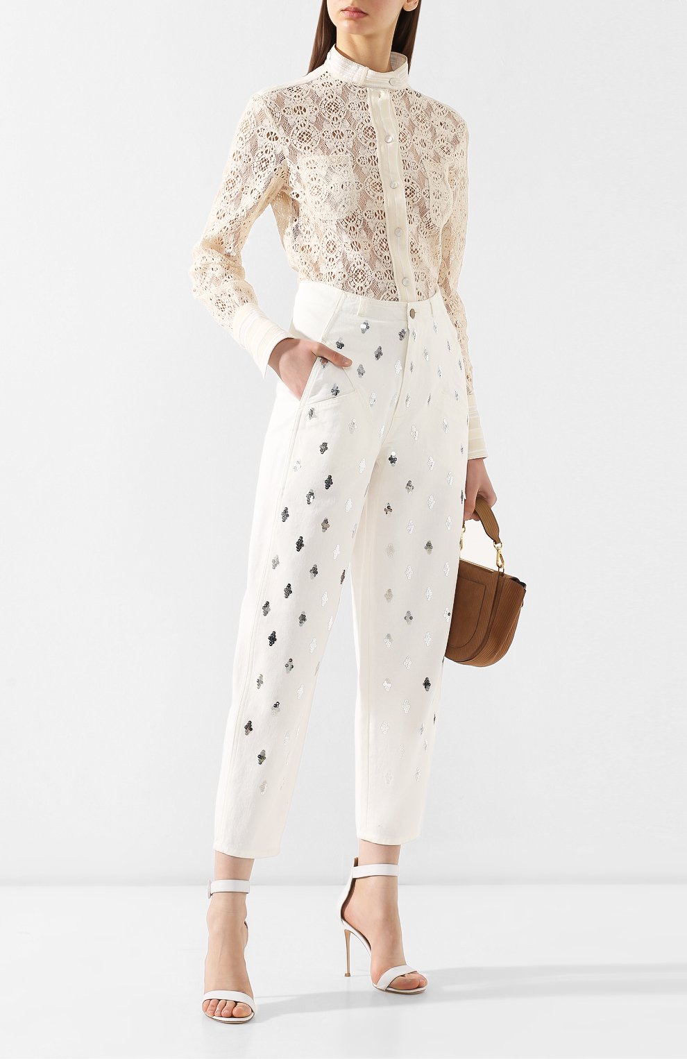 Джинсы с пайетками PHILOSOPHY DI LORENZO SERAFINI, арт. A0341/2194, фото 2