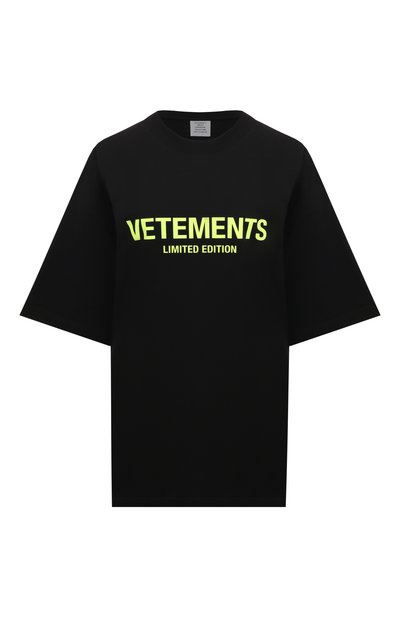 Хлопковая футболка VETEMENTS, арт. UE64TR800X