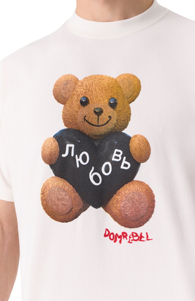 Мужская хлопковая футболка DOMREBEL белого цвета, арт. M L0VEBEAR/TSHIRT | Фото 5 (Длина (для топов): Стандартные; Материал внешний: Хлопок; Рукава: Короткие; Принт: С принтом; Стили: Гранж; Кросс-КТ: Джерси; Мужское Кросс-КТ: Футболка-одежда; Автоматизация ТО: Проставлено; Автоматизация состава: Проставлено; Детали: Без декора)