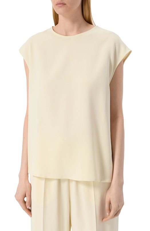 Топ из вискозы ASCENO C0RE_T034F25 Кремовый  C0RE_T034F25 Фото 3