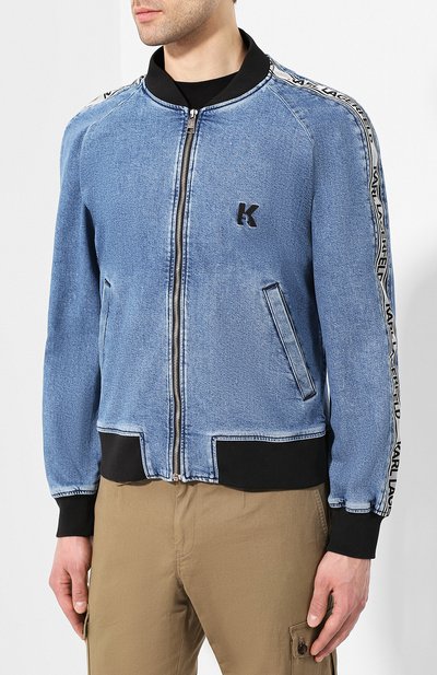Джинсовый бомбер KARL LAGERFELD DENIM, арт. KLMJ0002 BKL 08769-W1, фото 3