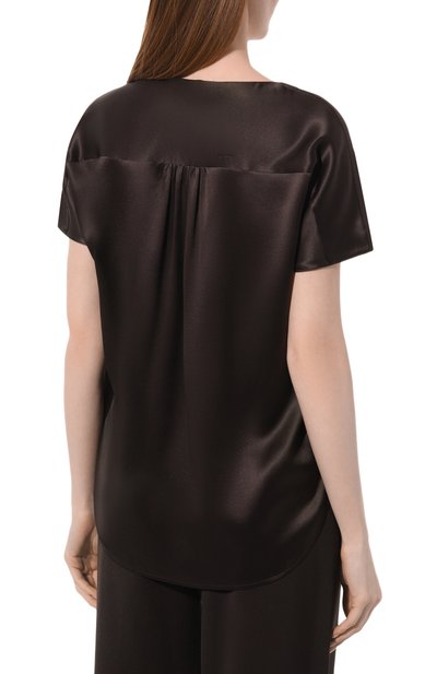 Шелковый топ KITON, арт. D47454K03337, фото 4