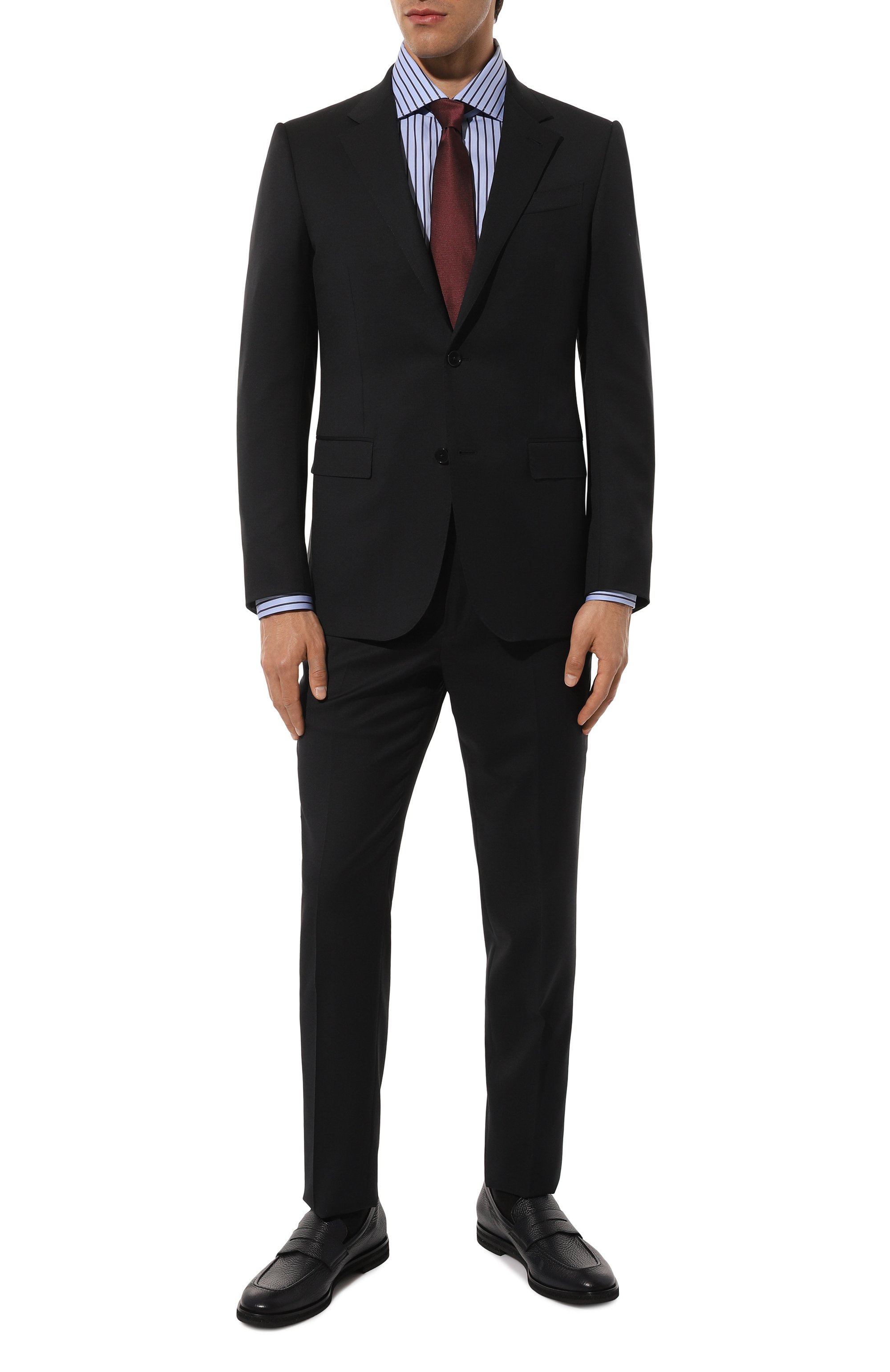 Хлопковая сорочка ZEGNA, арт. 701529A7/9MS0BA, фото 2