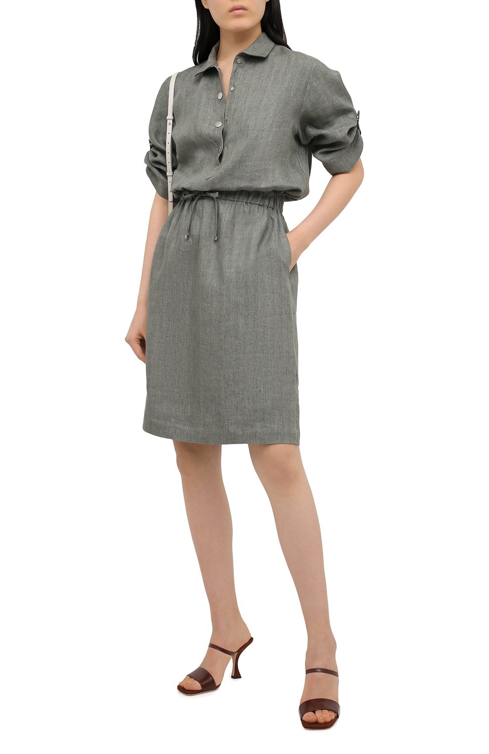 Льняное платье KITON, арт. D49305K09T41, фото 2