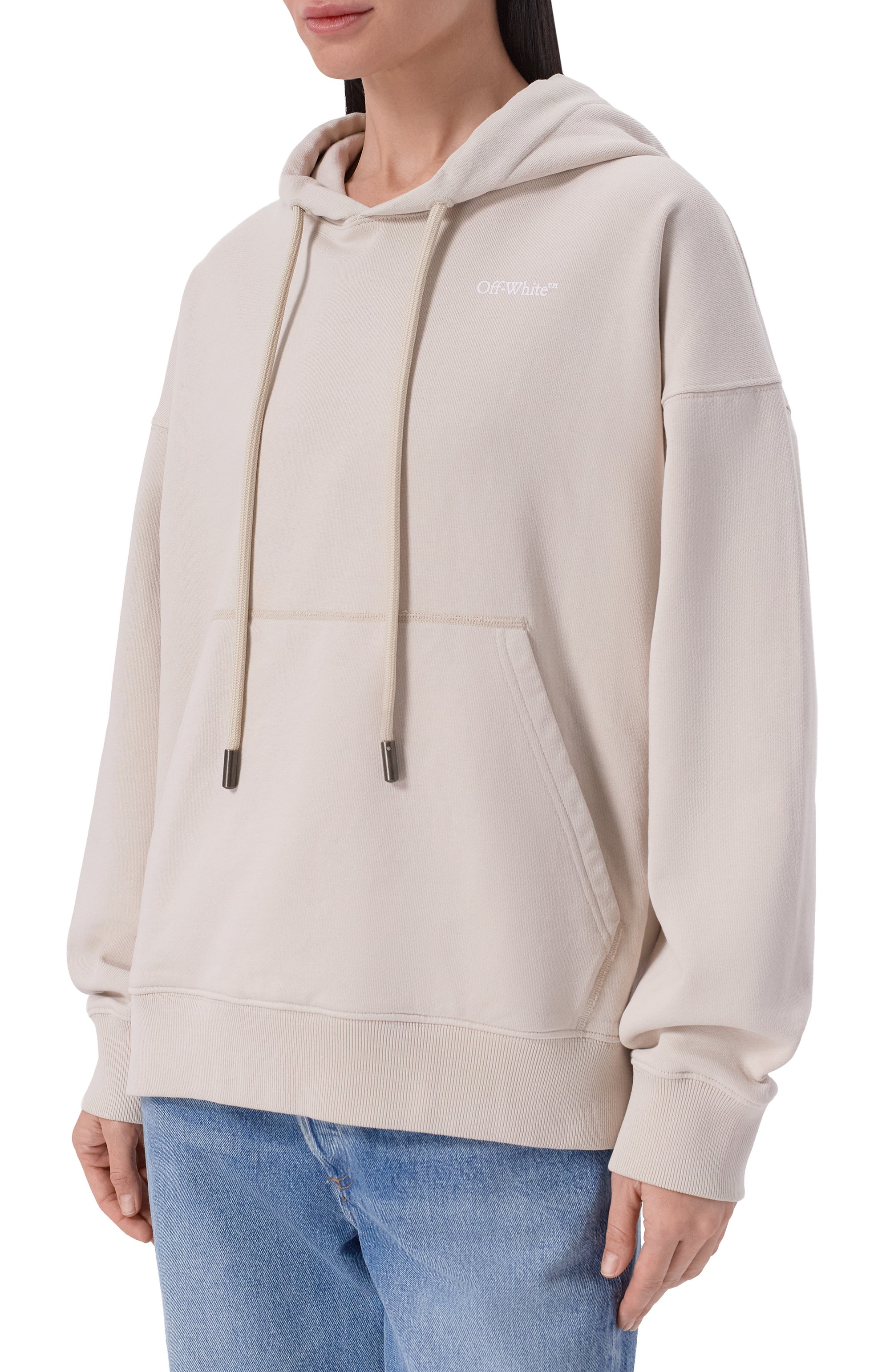 Хлопковое худи OFF-WHITE, арт. 0WBB06DS26FLE001, фото 3