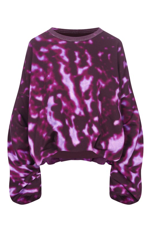 Хлопковый свитшот Dries Van Noten 251-011118-1612 Фиолетовый 251-011118-1612