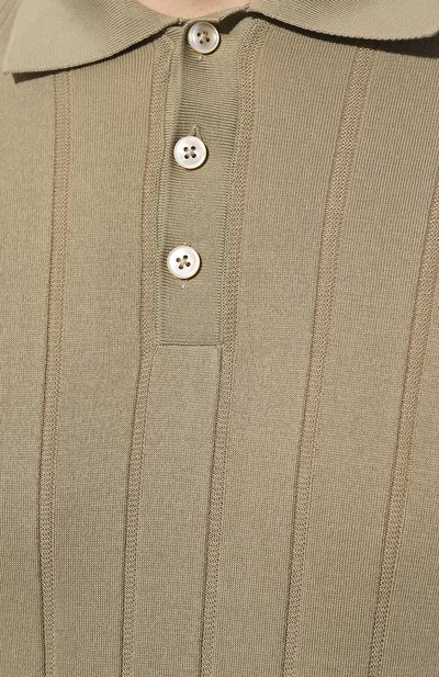 Хлопковое поло FIORONI хаки цвета по цене 66900 руб., арт. MKF26261C1, фото 5 Хлопковое поло FIORONI, арт. MKF26261C1, фото 5