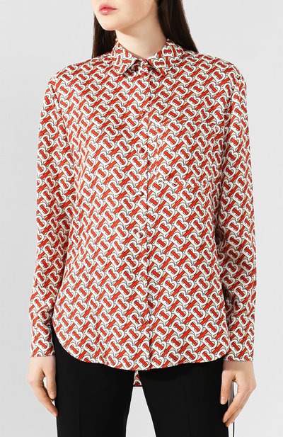Шелковая рубашка BURBERRY, арт. 8016683, фото 3