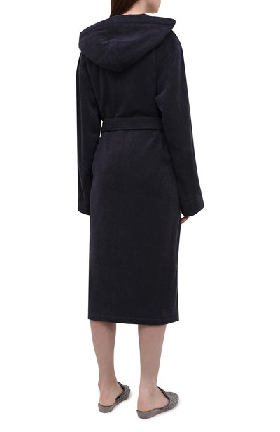 Хлопковый халат GIORGIO ARMANI темно-синего цвета по цене 59500 руб., арт. 200359/CC943, фото 4 Хлопковый халат GIORGIO ARMANI, арт. 200359/CC943, фото 4