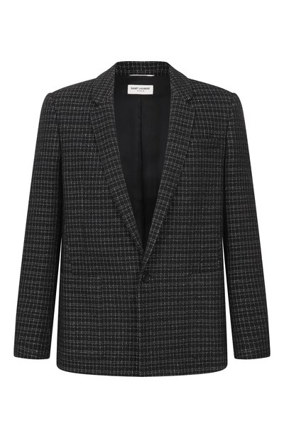 Мужской пиджак из шерсти и вискозы SAINT LAURENT, арт. 644409/Y1C81