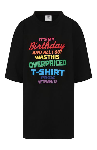 Женская хлопковая футболка VETEMENTS, арт. UAH20TR616/W