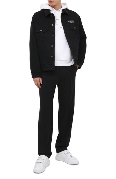 Хлопковое худи VALENTINO белого цвета по цене 89950 руб., арт. VV3MF14F73C, фото 2 Хлопковое худи VALENTINO, арт. VV3MF14F73C, фото 2