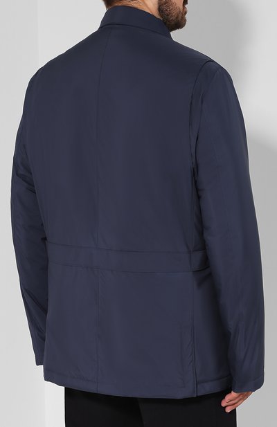 Куртка на молнии с внутренней меховой отделкой LORO PIANA синего цвета по цене 799500 руб., арт. FAI2084, фото 4 Куртка на молнии с внутренней меховой отделкой LORO PIANA, арт. FAI2084, фото 4