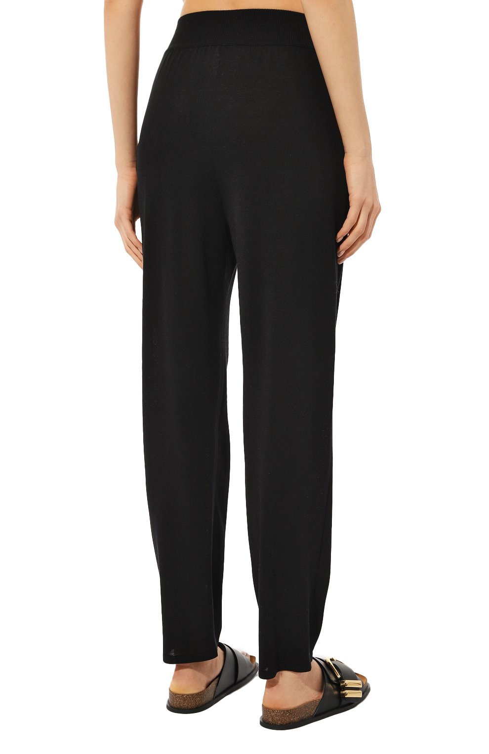 Брюки из шелка и вискозы FREEAGE черного цвета по цене 40040 руб., арт. W23.PT042.6070.900, фото 4 Брюки из шелка и вискозы FREEAGE, арт. W23.PT042.6070.900, фото 4