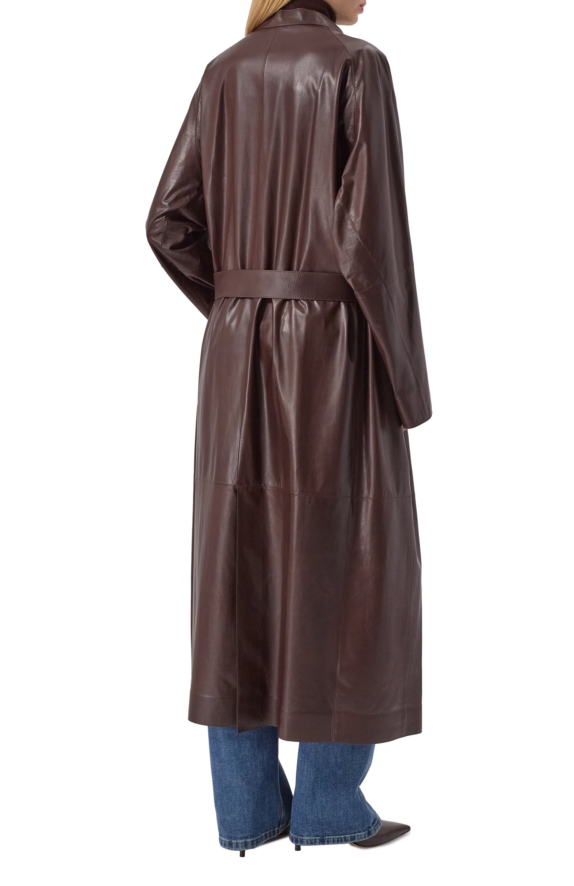 Кожаный тренч GIORGIO ARMANI, арт. GW001132/AF16530, фото 4