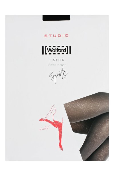 Колготки spots WOLFORD черного цвета по цене 2900 руб., арт. 14762, фото 2 Колготки spots WOLFORD, арт. 14762, фото 2