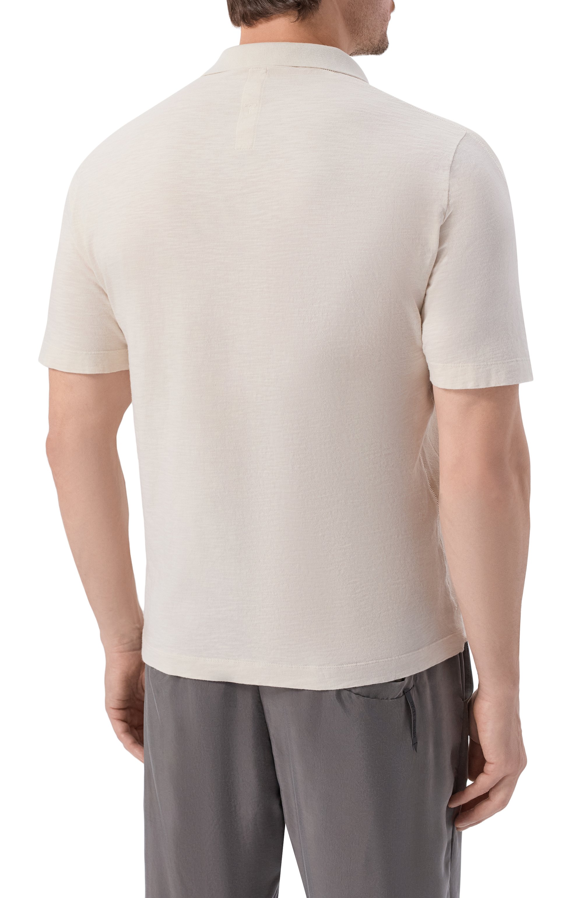 Поло из хлопка и льна TRANSIT, арт. CFUTRC5401, фото 4