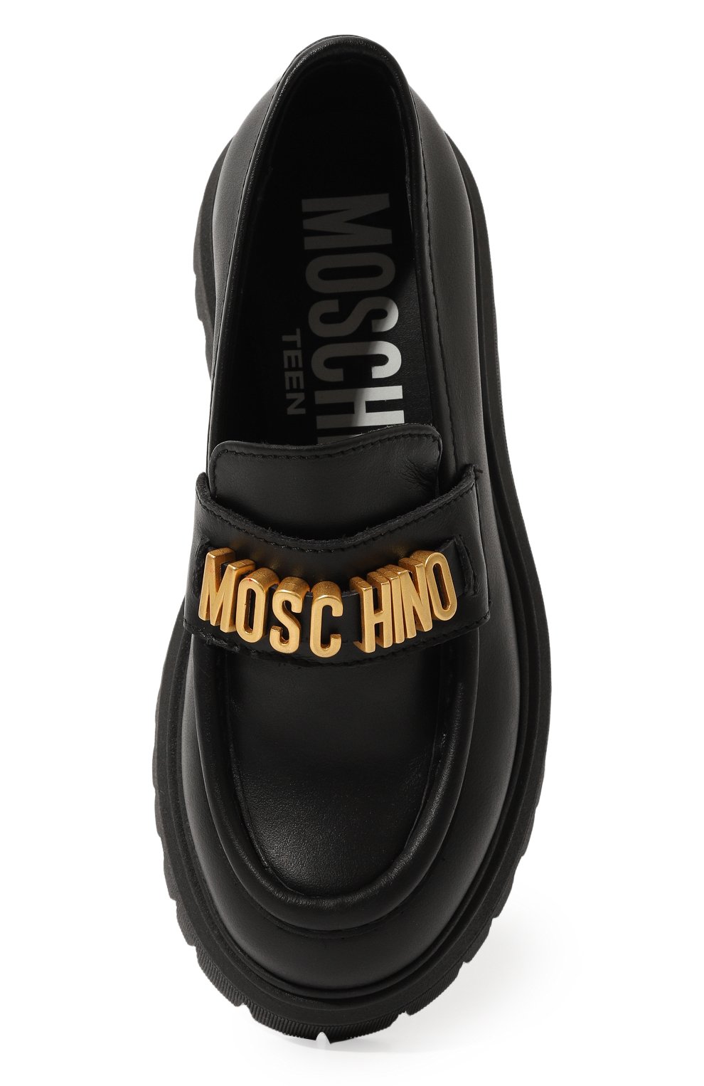 Кожаные лоферы MOSCHINO, арт. 76047/20-27, фото 4