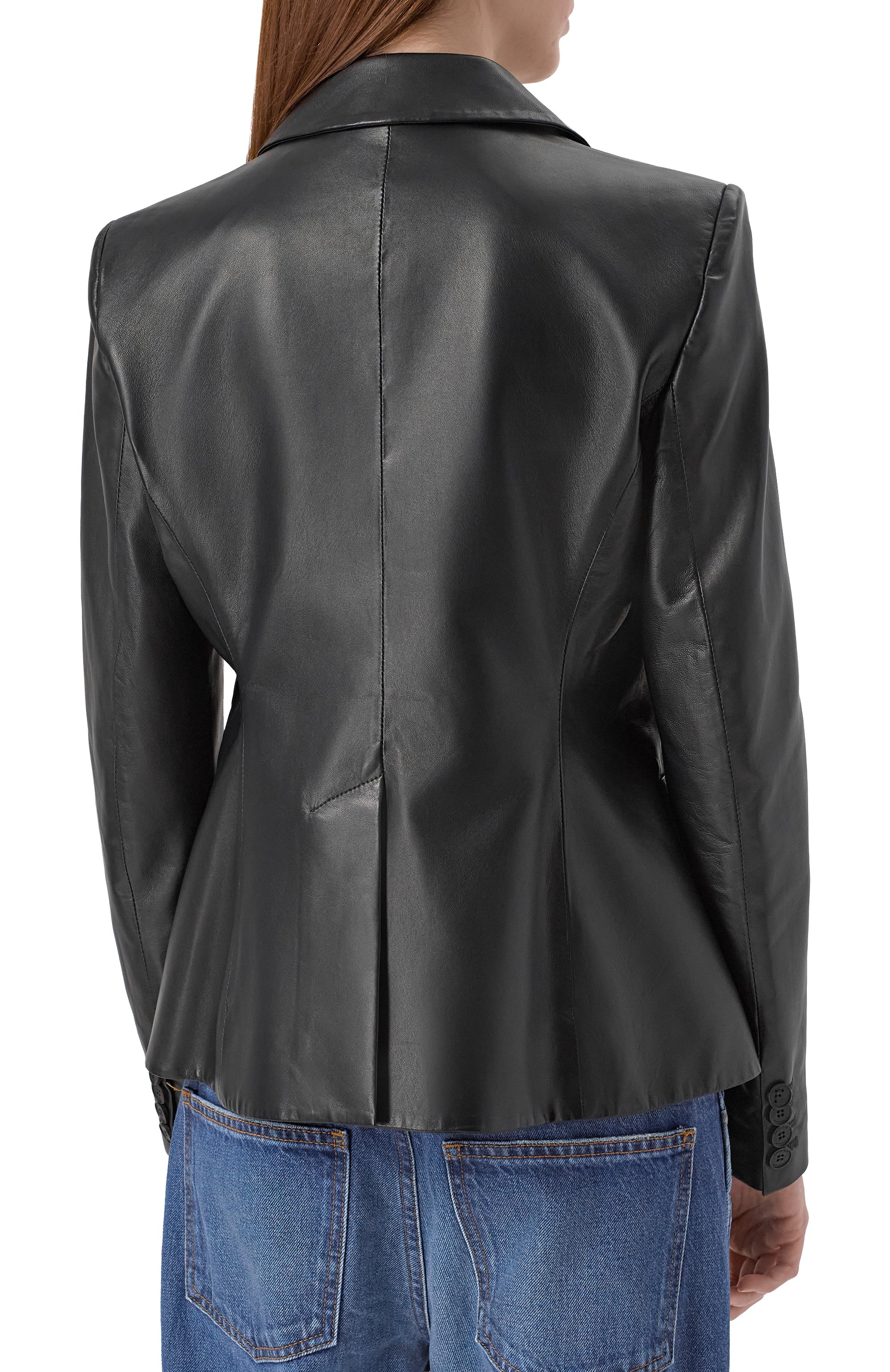 Кожаный жакет FREEAGE, арт. WW25.JK111.LETH.900, фото 4