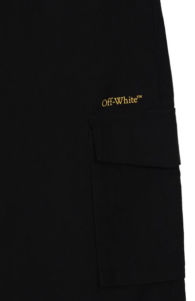 Хлопковые джоггеры OFF-WHITE, арт. 0BCF007F25FAB001/12+, фото 3