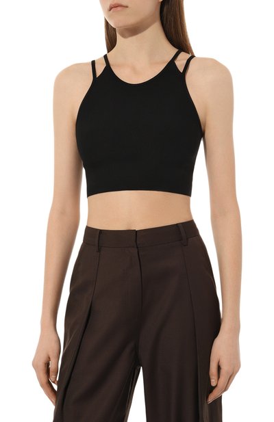 Топ из вискозы MRZ черного цвета по цене 37600 руб., арт. S23-0045, фото 3 Топ из вискозы MRZ, арт. S23-0045, фото 3