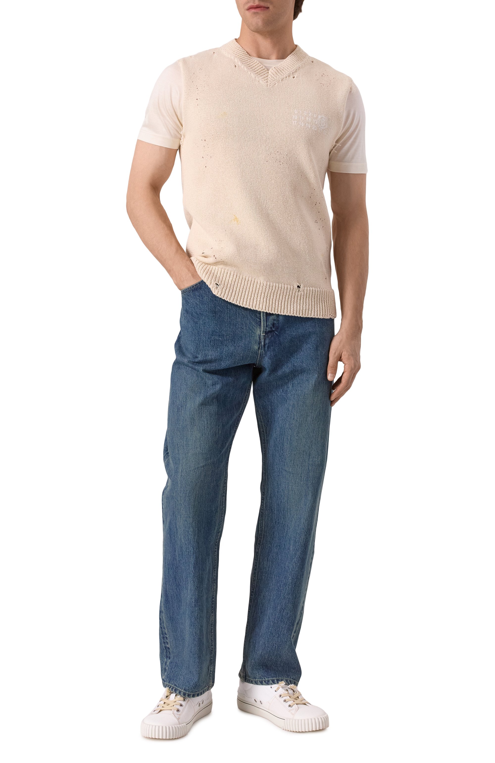 Хлопковый жилет MM6, арт. SH2FB0014/M13123, фото 2