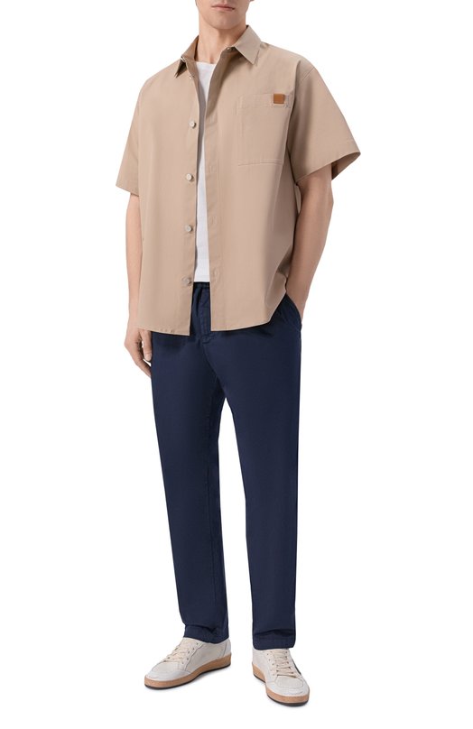 Хлопковые брюки White Sand 26SU66/182 Синий  26SU66/182 Фото 2