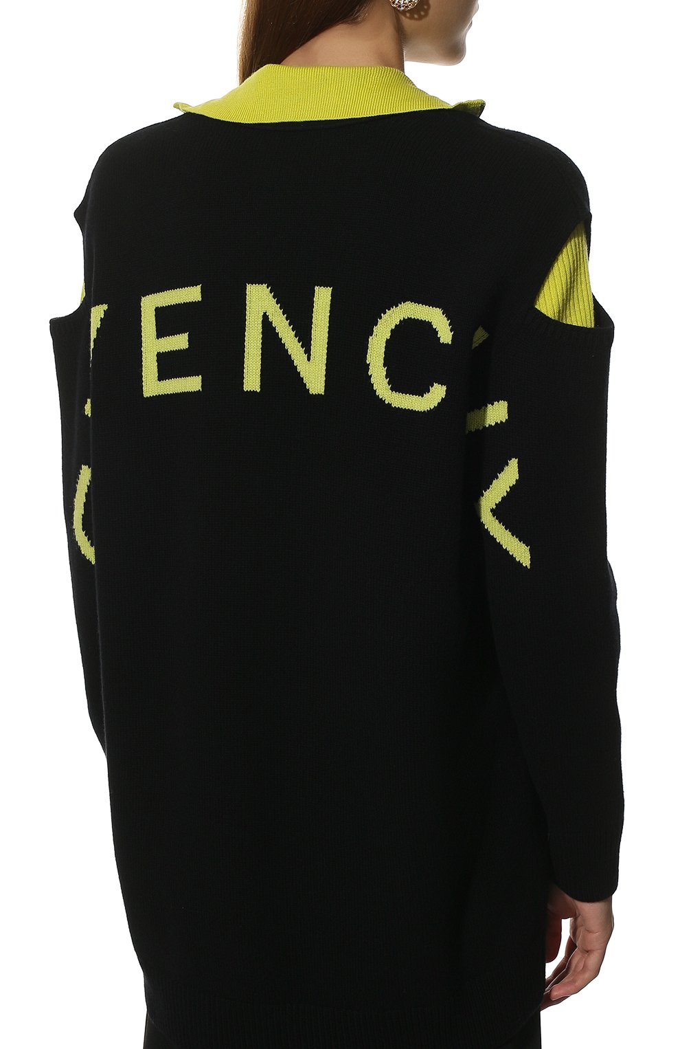 Кардиган из шерсти и кашемира GIVENCHY, арт. BW90ES4ZBJ, фото 4