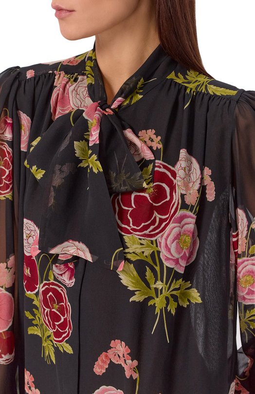 Шелковая блузка Giambattista Valli 26SSRVCA1014/30PRI Чёрный  26SSRVCA1014/30PRI Фото 5