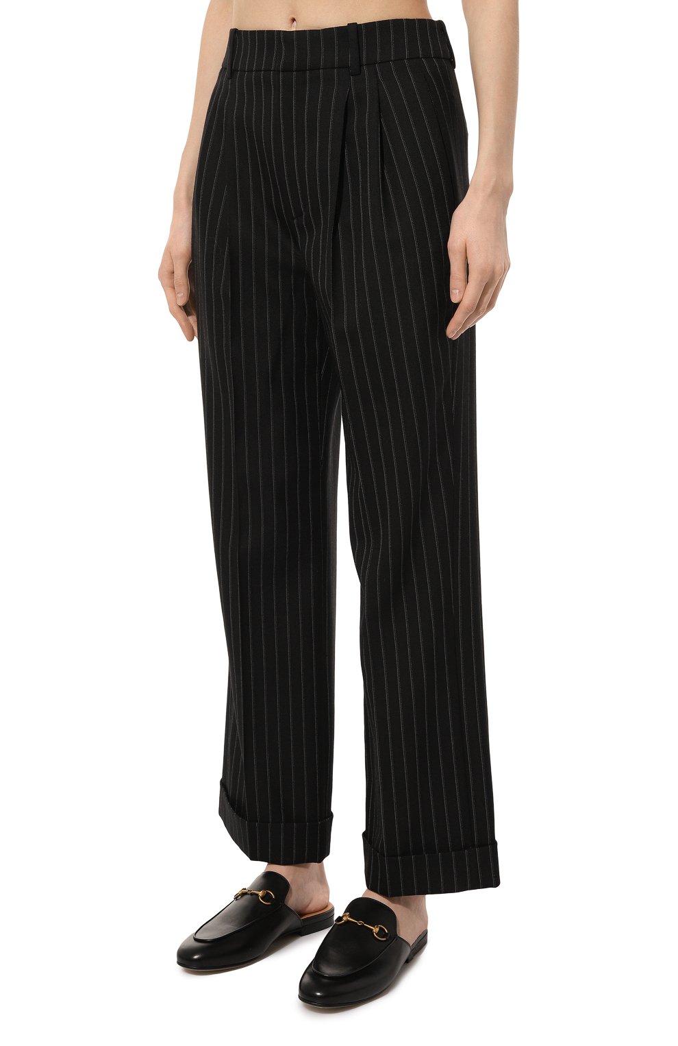 Шерстяные брюки SAINT LAURENT, арт. 687872/Y3D17, фото 3