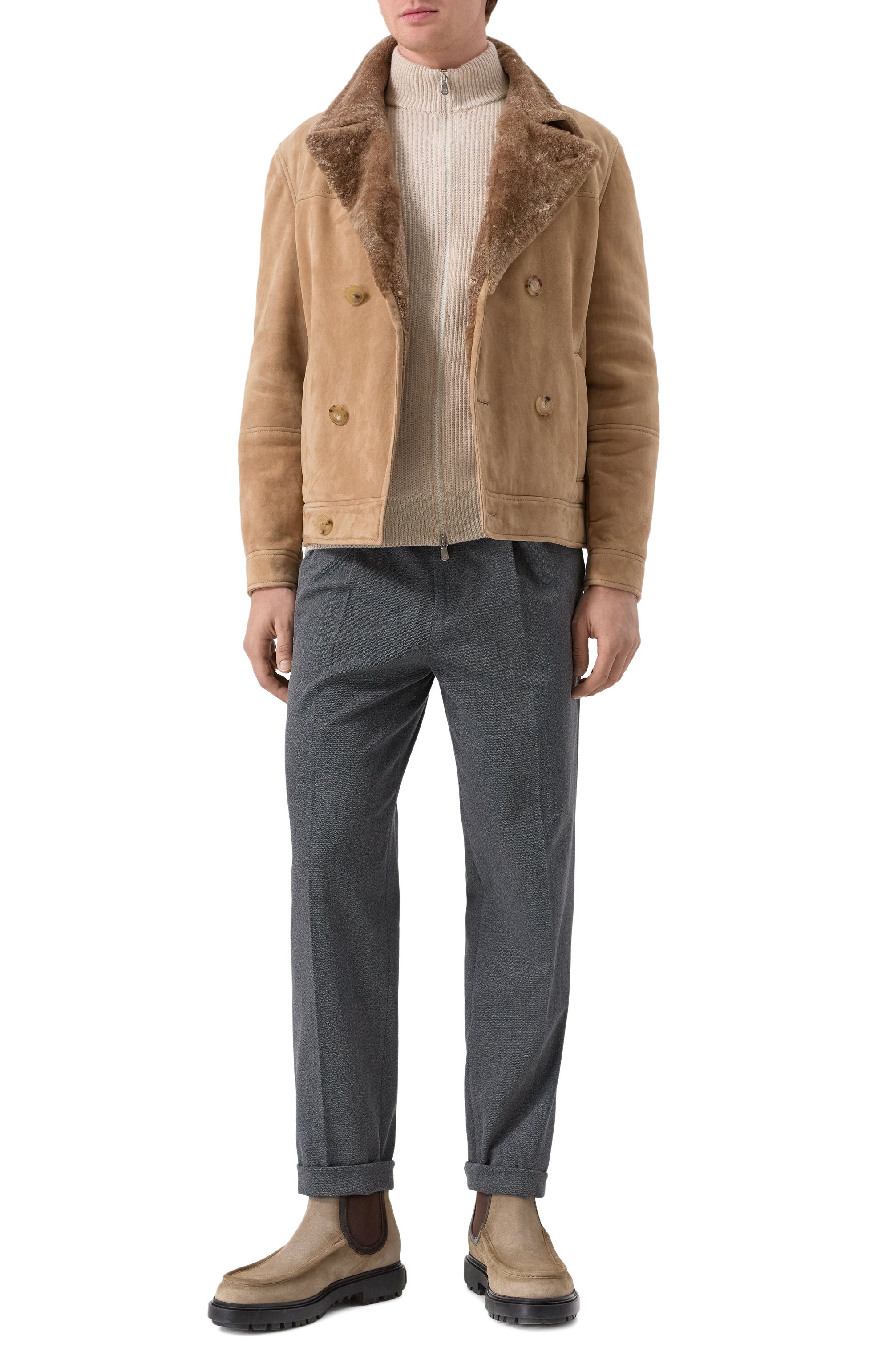 Хлопковые брюки BRUNELLO CUCINELLI, арт. ME263E1920, фото 2