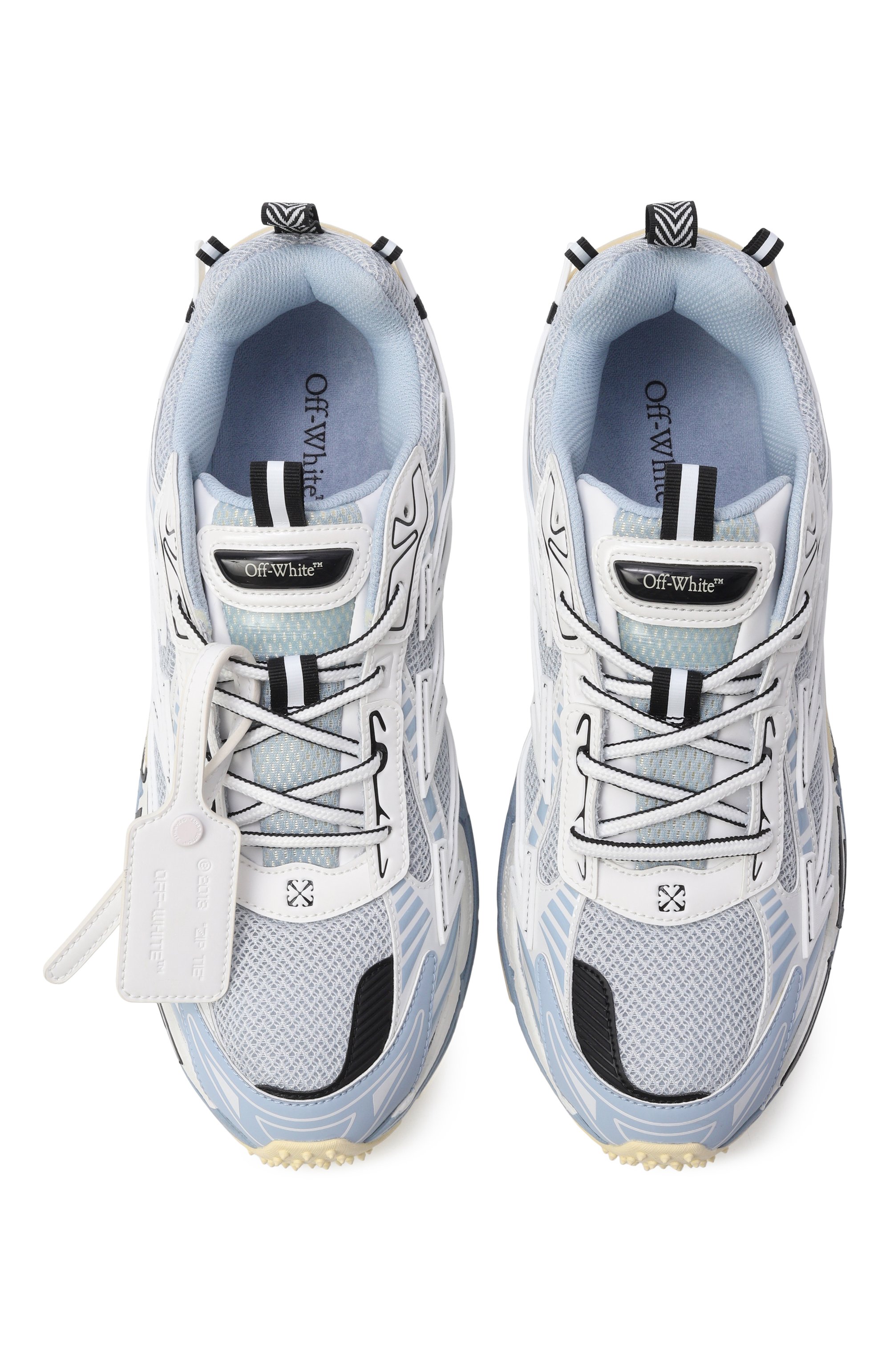 Комбинированные кроссовки be right back OFF-WHITE, арт. 0MIA295S26FAB001, фото 5