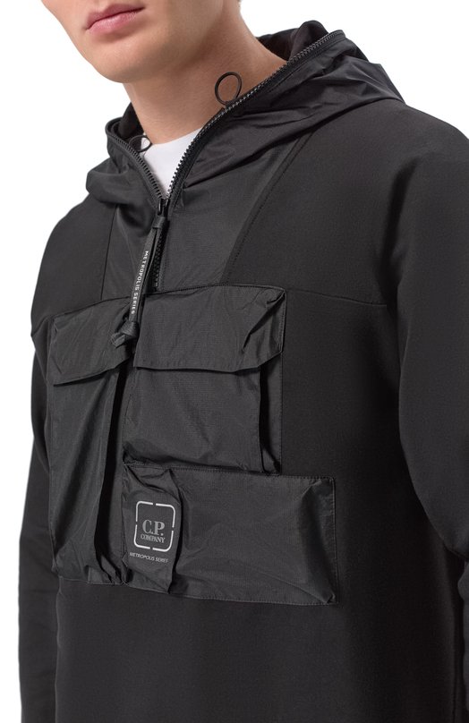Хлопковый анорак C.P. Company 20CLSS015A/006452M Чёрный  20CLSS015A/006452M Фото 5