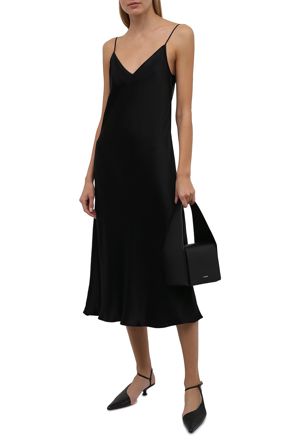 Атласное платье JIL SANDER, арт. JSWT506610-WT37030L, фото 2