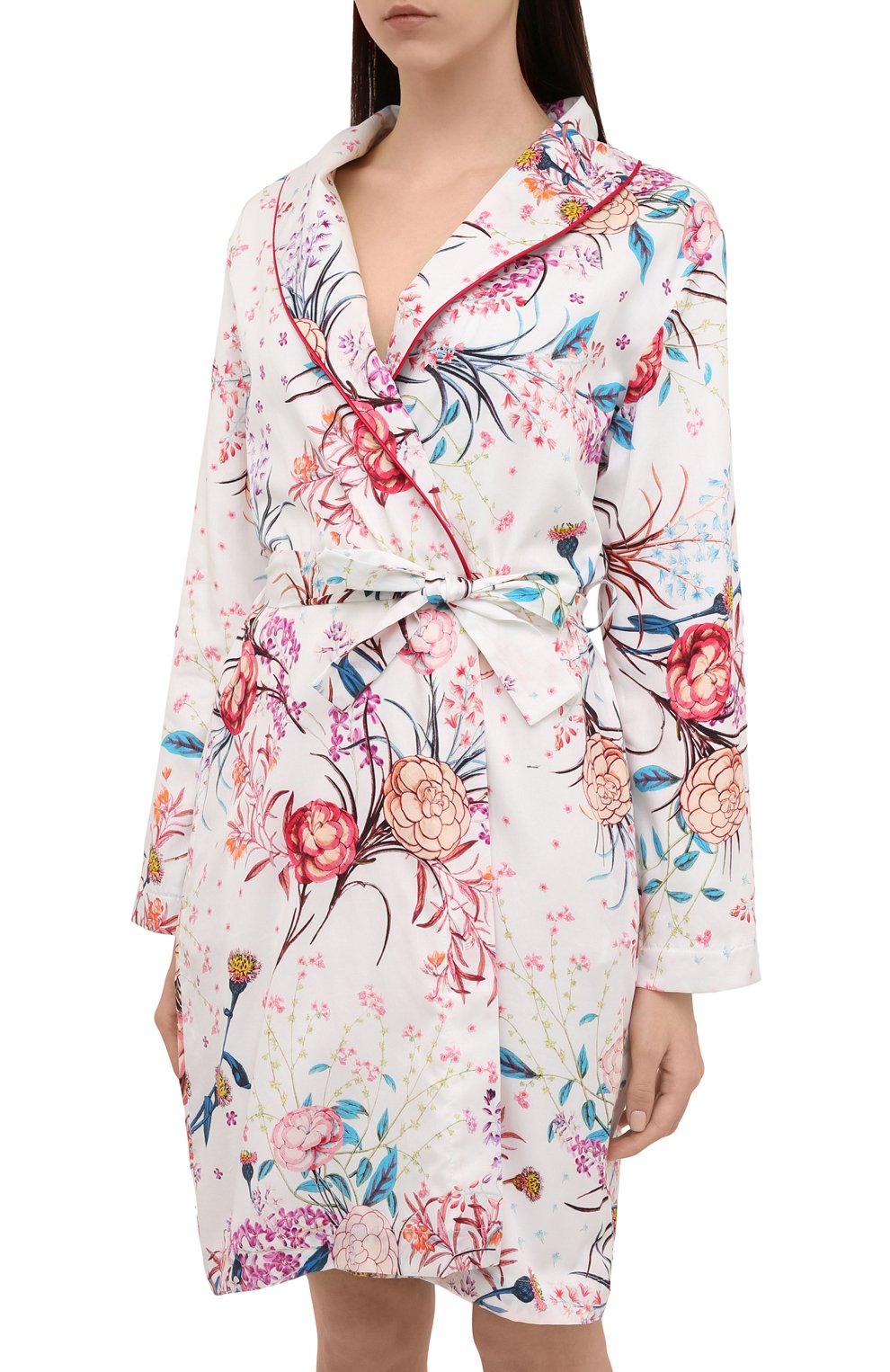 Хлопковый халат FURSTENBERG белого цвета по цене 35610 руб., арт. 41314563, фото 3 Хлопковый халат FURSTENBERG, арт. 41314563, фото 3