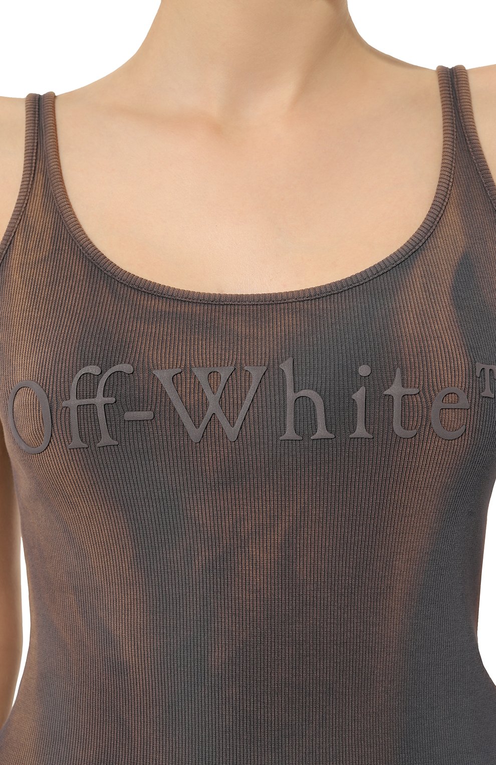 Хлопковая майка OFF-WHITE, арт. OWAD072S23JER0026060, фото 5