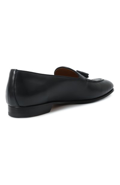 Кожаные лоферы KITON темно-синего цвета по цене 157500 руб., арт. USSA083N0114302, фото 5 Кожаные лоферы KITON, арт. USSA083N0114302, фото 5