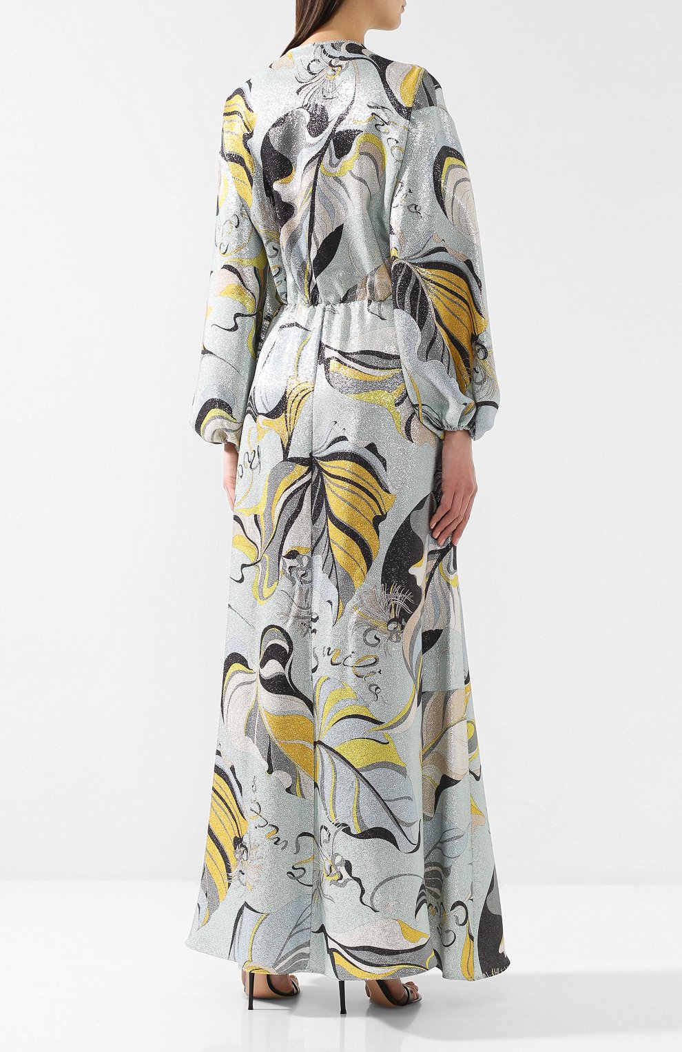 Шелковое платье EMILIO PUCCI разноцветного цвета по цене 299500 руб., арт. 9ERI60/9E722, фото 4 Шелковое платье EMILIO PUCCI, арт. 9ERI60/9E722, фото 4